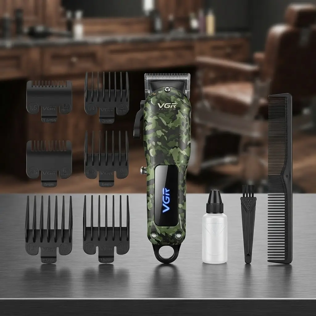 HAIR CLIPPER VGR CAMUFLADO C/PANTALLA DIGITAL-CT