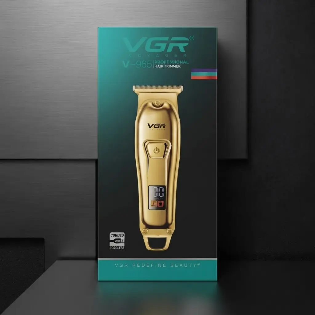 TRIMMER PROFESIONAL VGR INALAMBRICA C/PANTALLA LCD-CT