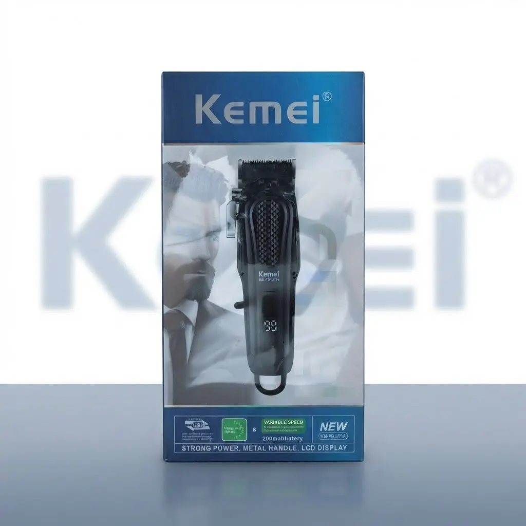 TRIMMER PROFESIONAL KEMEI C/PANTALLA LCD Y VELOCIDAD VARIABLE-CT