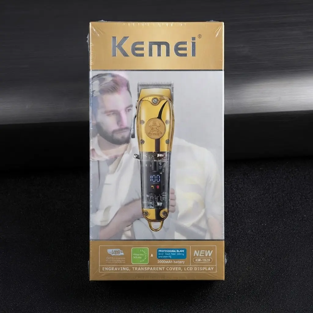 TRIMMER PROFESIONAL KEMEI C/BATERIA 2.000mAh C/PANTALLA LCD-CT