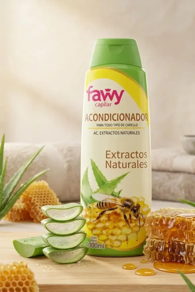 AC. EXTRACTOS NATURALES SABILA Y MIEL FAWY VERDE X1000ML-NC ***