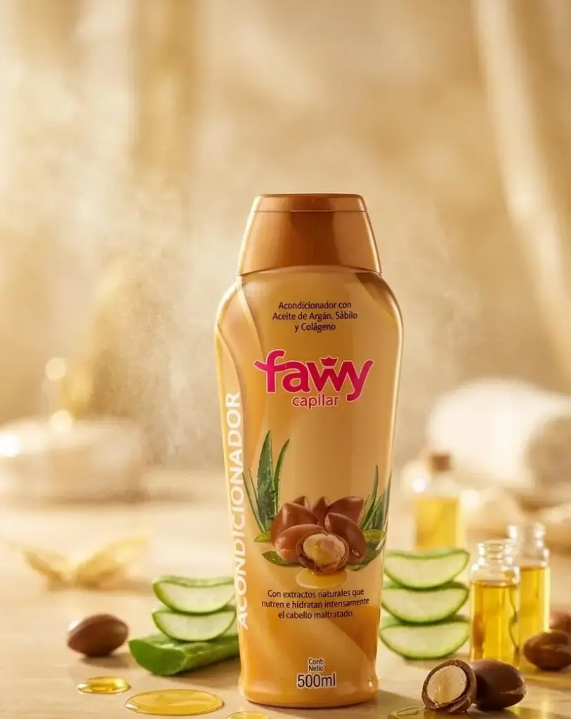 AC. ACEITE DE ARGAN, SABILA Y COLAGENO FAWY MARRON X500ML-NC ***