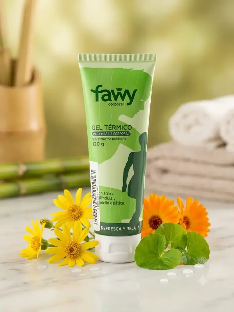 GEL TERMICO COLAPSIBLE C/ARNICA, CALENDULA Y CENTELLA ASIATICA FAWY X120G-NC ***