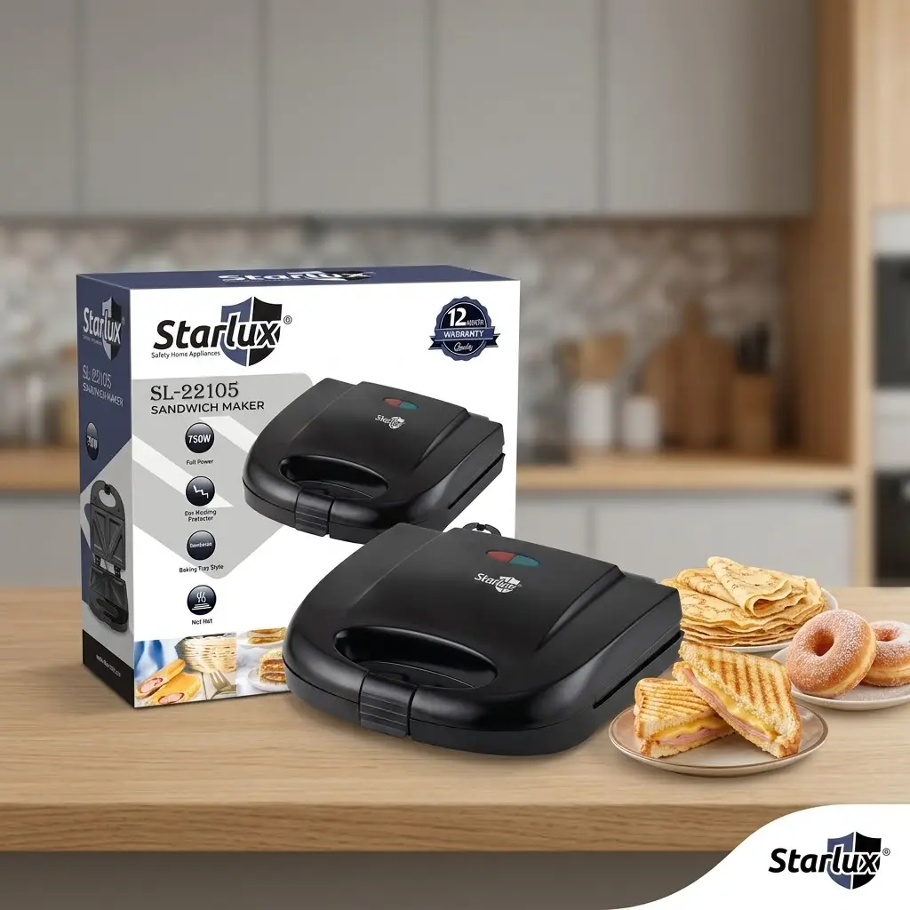 SANDWICHERA CLASICA ELECTRICA STARLUX (750W)-CT