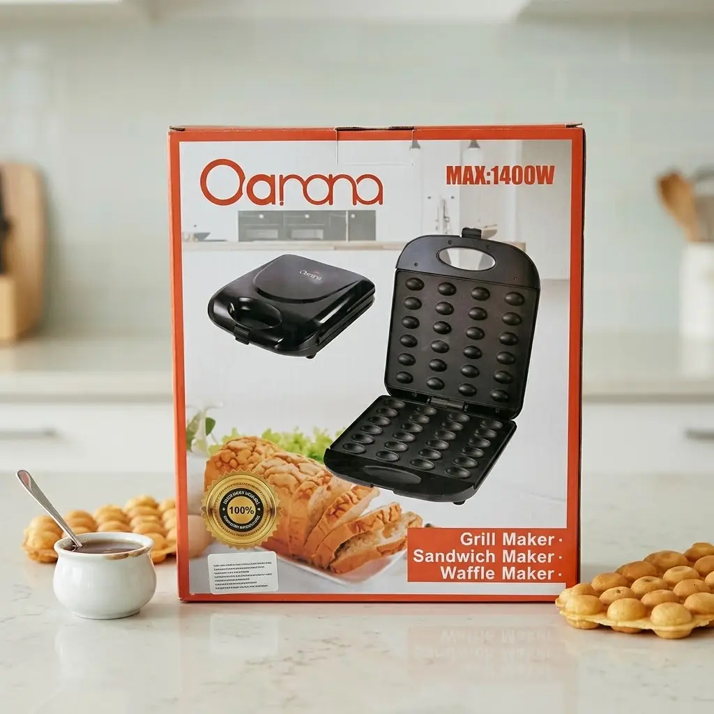 WAFLERA Y SANDWICHERA MULTIFUNCION 3 EN 1 C/1400W-CT