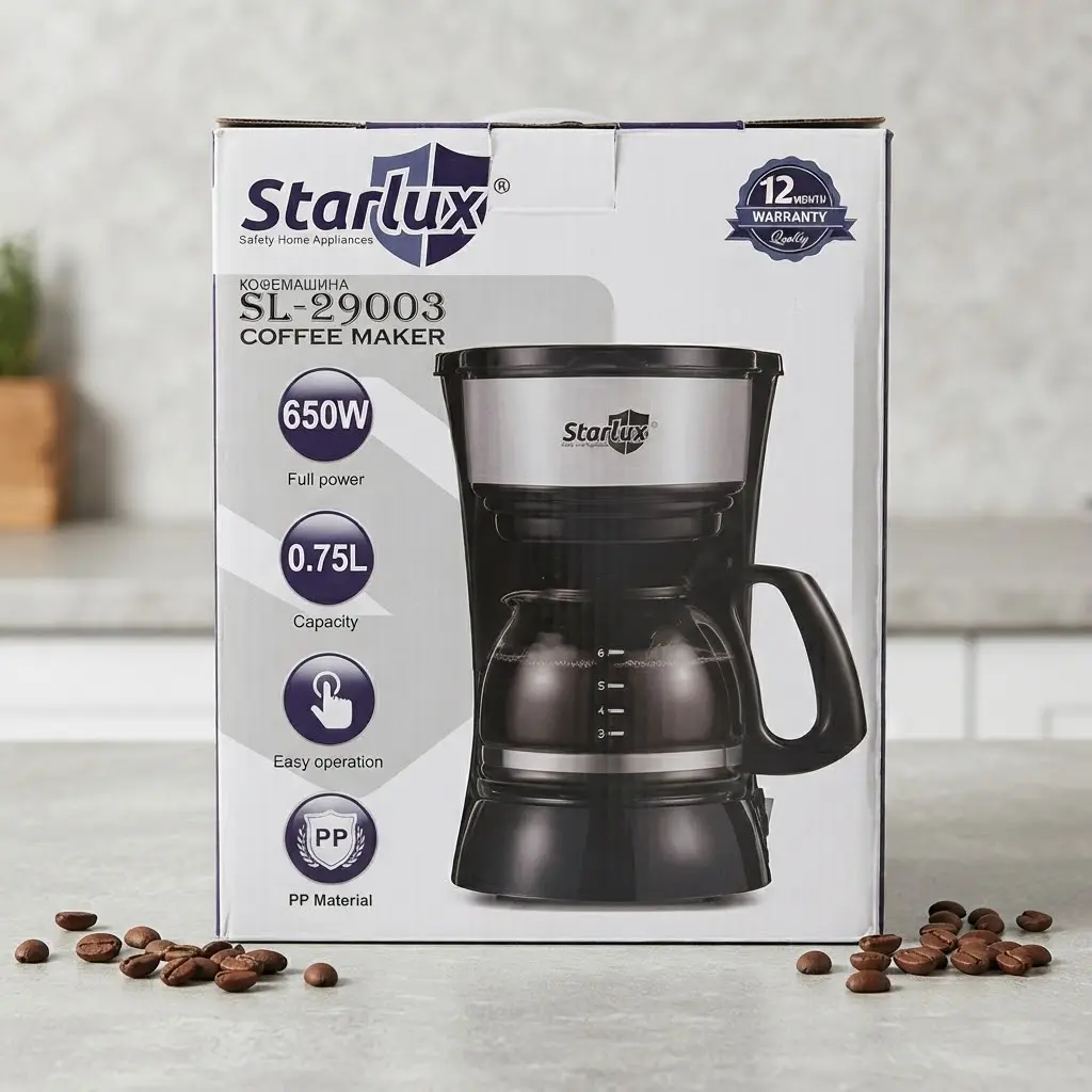 CAFETERA ELECTRICA DE GOTEO STARLUX 0.75LTS 650W-CT