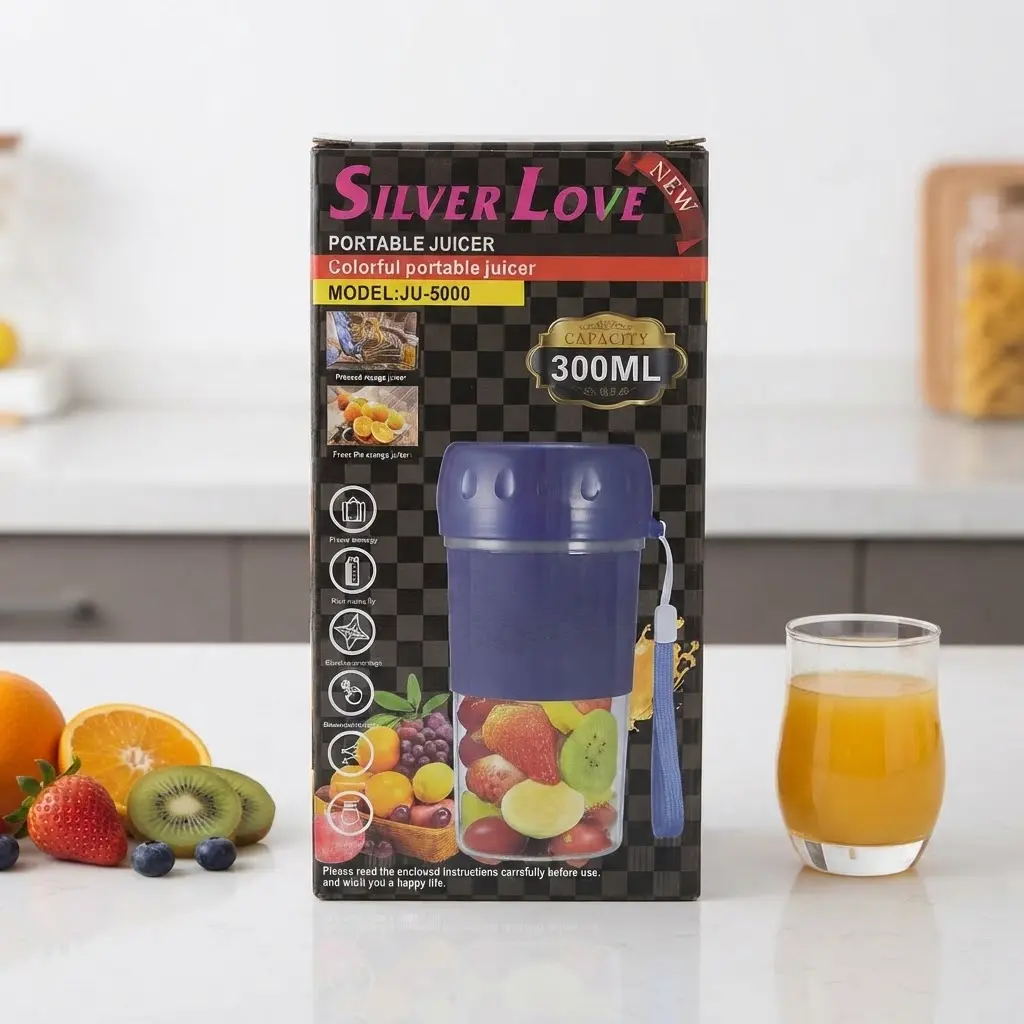 MINI-LICUADORA PORTATIL P/JUGOS Y BATIDOS X300ML-CT