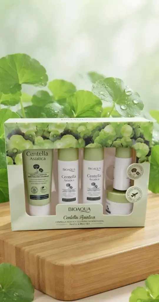 SET X5PCS P/CUIDADO FACIAL, CALMANTE E HIDRATANTE C/CENTELLA ASIATICA-CT