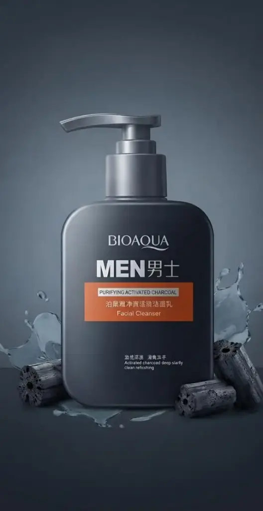 LIMPIADOR FACIAL A BASE DE CARBON ACTIVADO P/HOMBRE-CT
