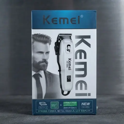 [KM-PG809A] TRIMMER PROFESIONAL KEMEI DE VELOCIDAD VARIABLE Y PANTALLA LCD-CT