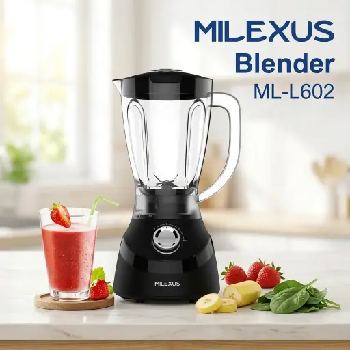 [ML-L602-110] LICUADORA MILEXUS 400W 1.5L VASO DE PLASTICO-NC
