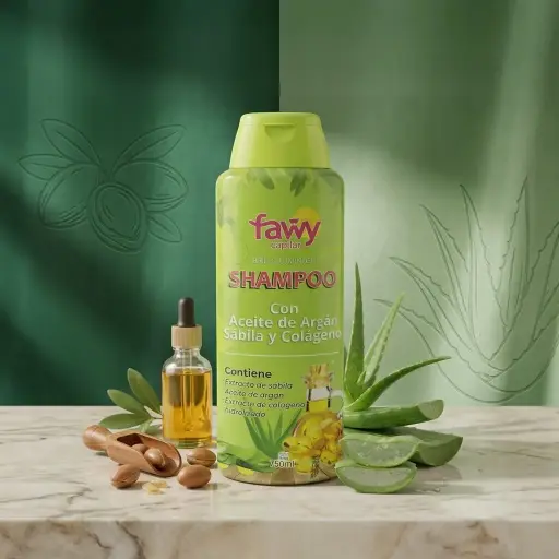 [X750ML SH. FAWY VERDE ACEITE DE ARGAN, SABILA Y COLAGENO-NC] SH. ACEITE DE ARGAN, SABILA Y COLAGENO FAWY VERDE X750ML-NC ***