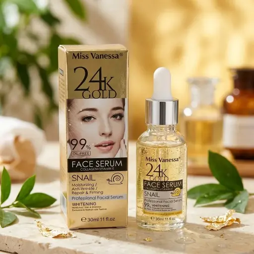 [G3228 (CT#2-6/26-784)] SERUM FACIAL ORO 24K C/COLAGENO Y EXTRACTO DE CARACOL-CT