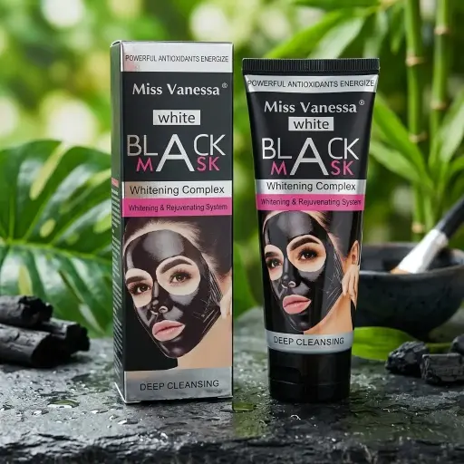 [M7040 (CT#2-6/26-784)] MASCARILLA FACIAL NEGRA LIMPIEZA PROFUNDA E ILUMINADORA-CT