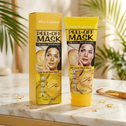 [M7039 (CT#2-6/26-784)] MASCARILLA FACIAL C/ORO 24K Y MINERALES-CT