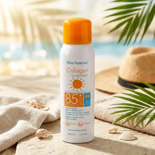 [G3119 (CT#2-6/26-784)] PROTECTOR SOLAR SPF 85+ C/COLAGENO Y RESISTENTE AL SUDOR-CT