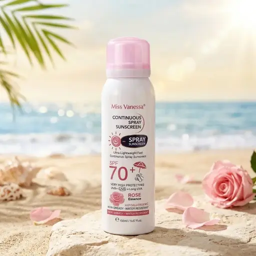 [G3100 (CT#2-6/26-784)] PROTECTOR SOLAR EN SPRAY SPF 70+ C/EXTRACTO DE ESENCIA DE ROSAS-CT