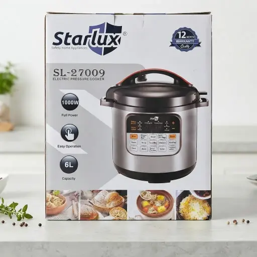 [SL-27009 (CT#7-6/26-854)] OLLA DE PRESION DIGITAL STARLUX 6LTS 1000W-CT