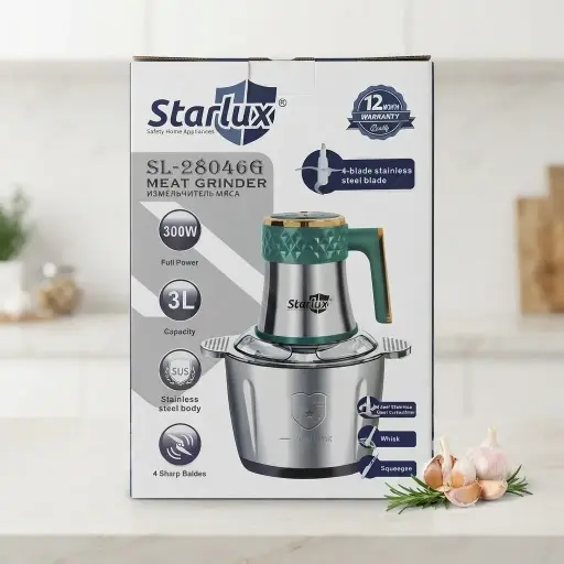 [SL-28046G (CT#7-6/26-854)] PICATODO ELECTRICO STARLUX 3LTS C/TAZON DE ACERO-CT