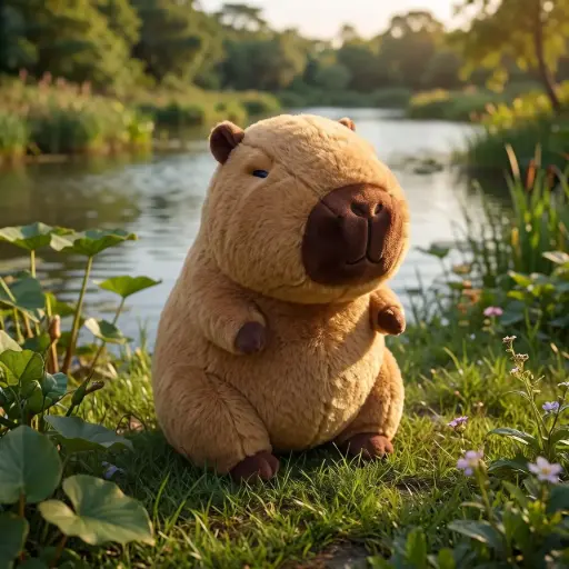 [PP170 (CT#9-7/26-485)] PELUCHE CAPIBARA 45CM-CT