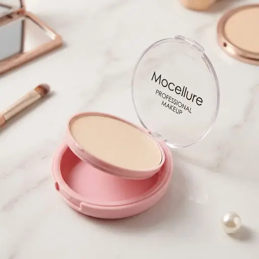 [ES5247 (CT#10-8/26-978)] POLVO COMPACTO FACIAL MATIFICANTE C/DOBLE FONDO (P/ESPONJA/APLICADOR)-CT