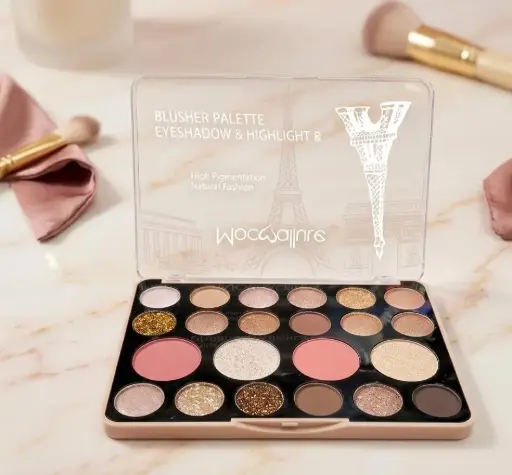 [ES5060 (CT#10-8/26-978)] PALETA P/ROSTRO Y OJOS DE SOMBRAS, RUBORES E ILUMINADORES 22TONOS-CT