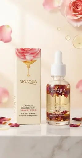 [BQY02297 (CT#10-8/26-978)] ACEITE FACIAL HIDRATANTE C/PETALOS DE ROSA SECOS-CT