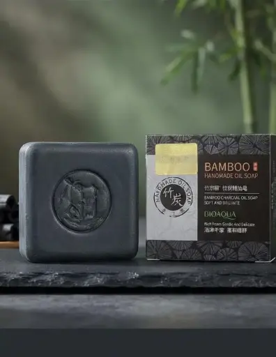 [BQY72133 (CT#10-8/26-978)] JABON DE BAÑO C/ACEITE Y CARBON DE BAMBU-CT