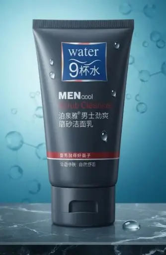 [BQY09203 (CT#10-8/26-978)] LIMPIADOR FACIAL EXFOLIANTE P/HOMBRE-CT